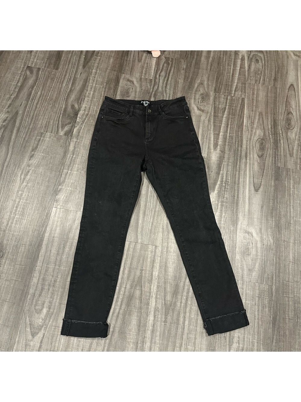 Joseph Ribkoff Black Jeans – Size 10 – Crystal Embellished Back Pocket - Picture 1 of 7